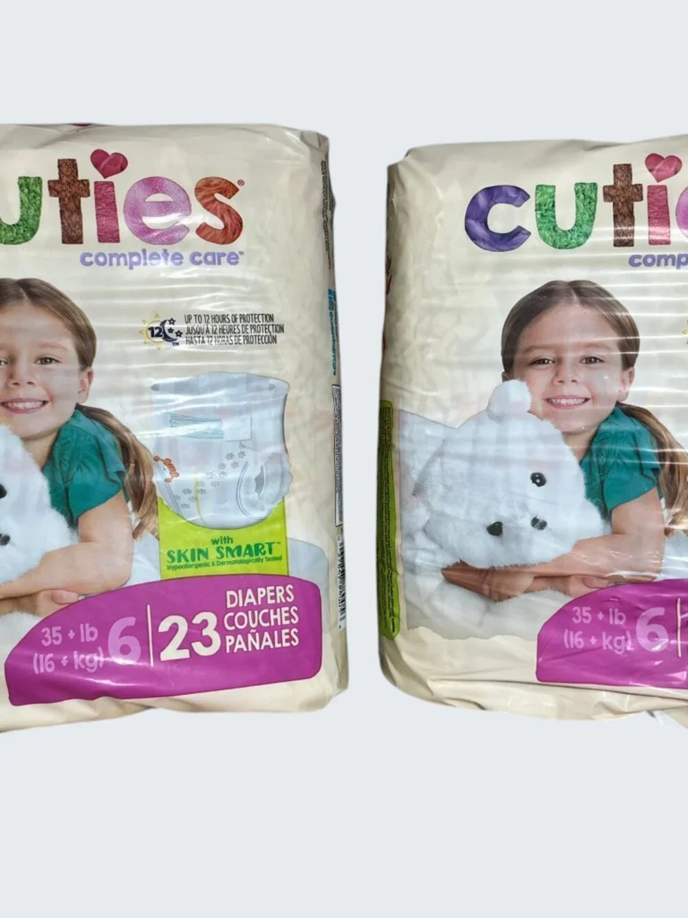 Cuties Complete Care Diapers Size 6 (35+ lbs) 2 Packs 46 Total New Sealed